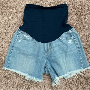 Joe’s Secret Fit Belly Fray Hem Maternity Shorts